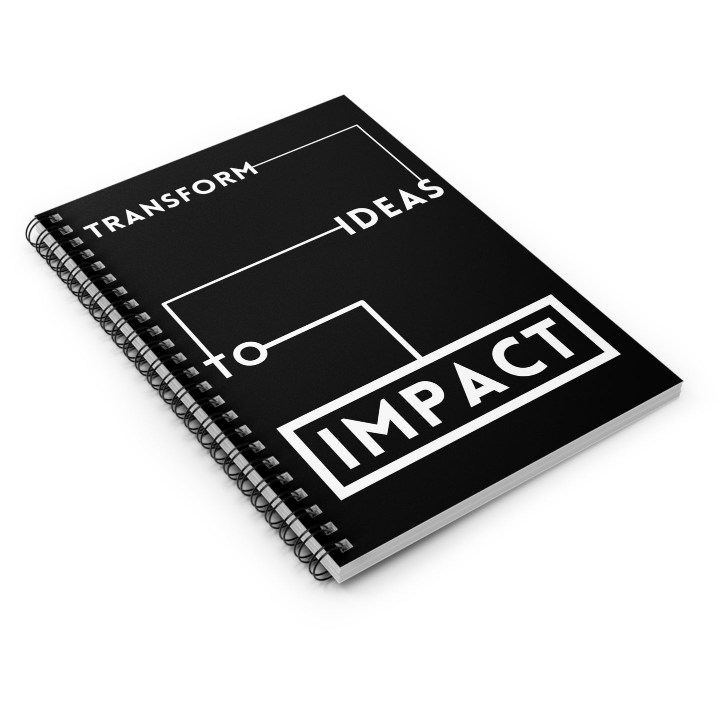 Transform Ideas to Impact Spiral Notebook - Ruled Line Journal for Creative Minds